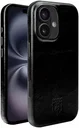 Rosso Elite iPhone 16 Hoesje Leer Back Cover MagSafe Zwart