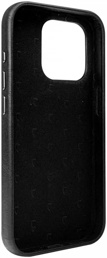 Rosso Elite iPhone 16 Pro Hoesje Leer Back Cover MagSafe Zwart afbeelding 9