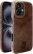 Rosso Elite iPhone 16 Plus Hoesje Leer Back Cover MagSafe Bruin afbeelding 2
