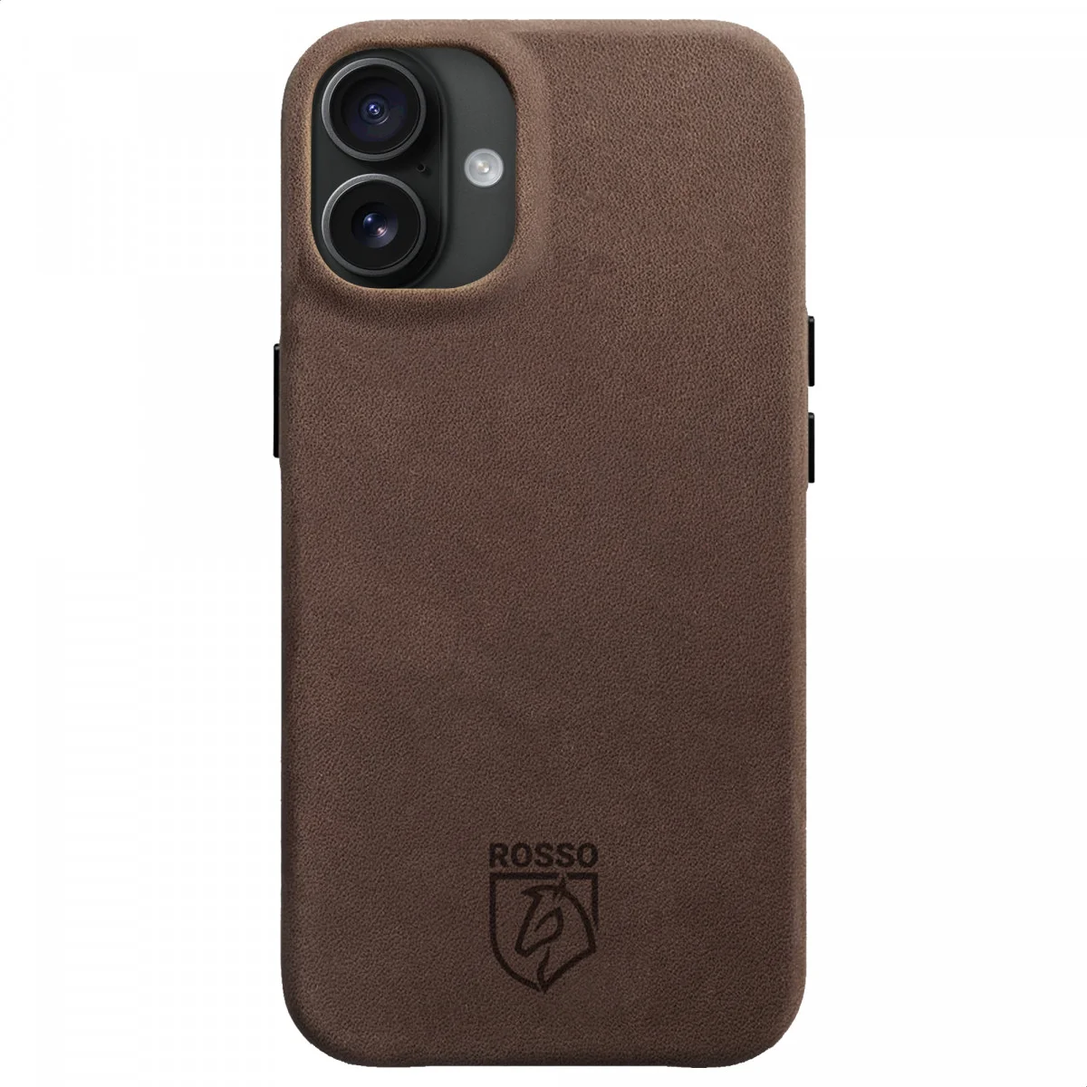 Rosso Elite iPhone 16 Plus Hoesje Leer Back Cover MagSafe Bruin afbeelding 1
