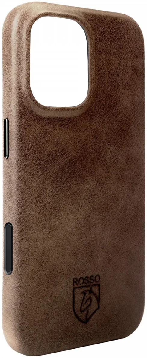 Rosso Elite iPhone 16 Plus Hoesje Leer Back Cover MagSafe Bruin afbeelding 8
