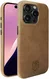 Rosso Elite iPhone 16 Pro Max Hoesje Leer Back Cover MagSafe Lichtbruin afbeelding 2