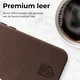 Rosso Elite iPhone 16 Pro Max Hoesje Leer Back Cover MagSafe Bruin afbeelding 5