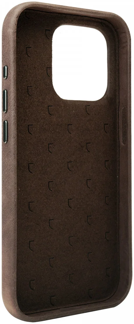Rosso Elite iPhone 16 Pro Max Hoesje Leer Back Cover MagSafe Bruin afbeelding 9