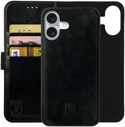 Rosso Element Uitneembaar 2-in-1 Apple iPhone 16 Hoesje Zwart afbeelding