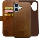 Rosso Element Uitneembaar 2-in-1 Apple iPhone 16 Hoesje Bruin