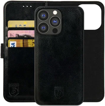 Rosso Element Uitneembaar 2-in-1 Apple iPhone 16 Pro Hoesje Zwart