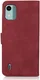 KHAZNEH Nokia C12 Hoesje Retro Wallet Book Case Rood afbeelding 7