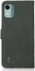 KHAZNEH Nokia C12 Hoesje Retro Wallet Book Case Groen afbeelding 7