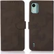 KHAZNEH Nokia C12 Hoesje Retro Wallet Book Case Bruin afbeelding 2