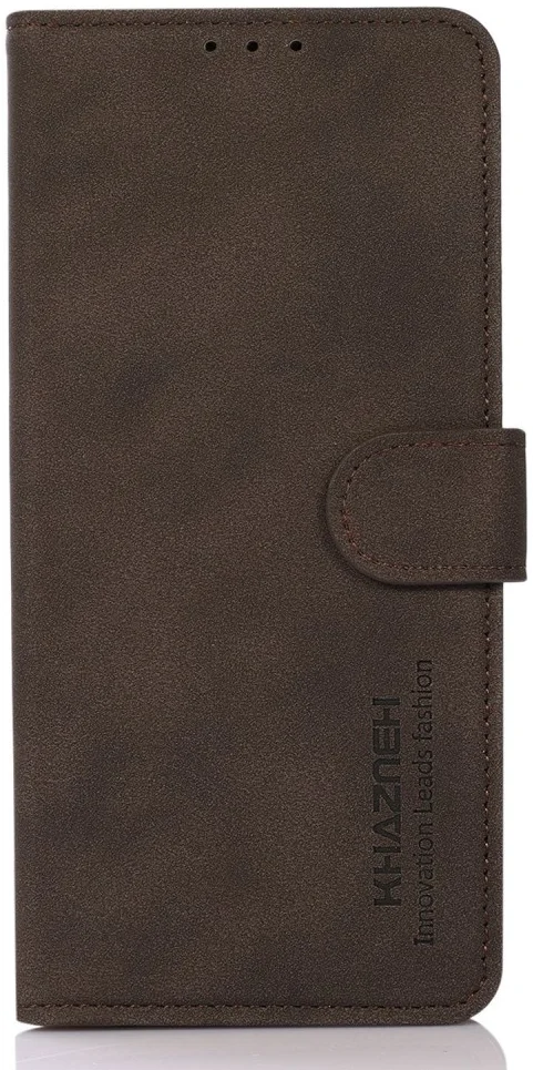 KHAZNEH Nokia C12 Hoesje Retro Wallet Book Case Bruin afbeelding 6