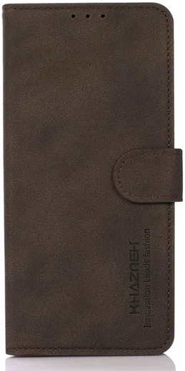 KHAZNEH Nokia C12 Hoesje Retro Wallet Book Case Bruin afbeelding 6