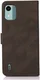 KHAZNEH Nokia C12 Hoesje Retro Wallet Book Case Bruin afbeelding 7