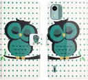Nokia C12 Hoesje Portemonnee Book Case Uil Print