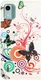 Nokia C12 Hoesje Portemonnee Book Case Vlinder Print afbeelding 6