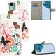 Nokia C12 Hoesje Portemonnee Book Case Vlinder Print afbeelding 7