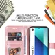 Xiaomi Redmi Note 13 4G Hoesje Bloemen Print Wallet Book Case Roze afbeelding 3