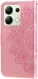 Xiaomi Redmi Note 13 4G Hoesje Bloemen Print Wallet Book Case Roze afbeelding 6