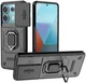 Xiaomi Redmi Note 13 Pro 5G Hoesje met Camera Slider en Kickstand Ring Zwart