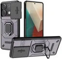Xiaomi Redmi Note 13 5G Hoesje met Camera Slider en Kickstand Ring Paars