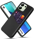 Xiaomi Redmi Note 13 4G Hoesje met Kaarthouder Back Cover Zwart