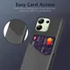 Xiaomi Redmi Note 13 4G Hoesje met Kaarthouder Back Cover Grijs afbeelding 4