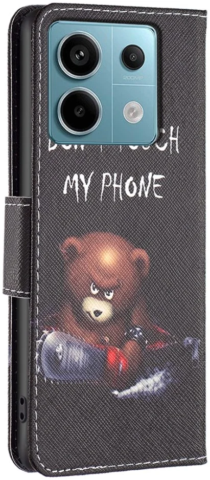 Xiaomi Redmi Note 13 Pro 4G / Poco M6 Pro 4G Hoesje Book Case Beer Print afbeelding 5