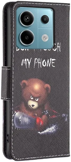 Xiaomi Redmi Note 13 Pro 4G / Poco M6 Pro 4G Hoesje Book Case Beer Print afbeelding 5
