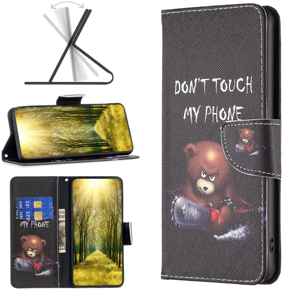 Xiaomi Redmi Note 13 Pro 4G / Poco M6 Pro 4G Hoesje Book Case Beer Print afbeelding 6