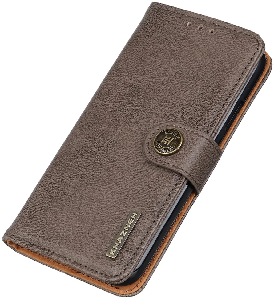 KHAZNEH Xiaomi Redmi Note 13 Pro 4G / Poco M6 Pro 4G Hoesje Book Case Khaki afbeelding 6