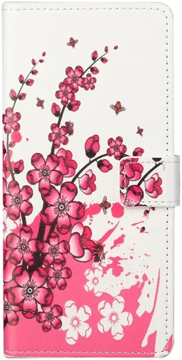 Xiaomi Redmi Note 13 5G Hoesje Portemonnee Book Case Bloemen Print afbeelding 6