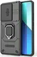 Xiaomi Redmi Note 13 4G Hoesje met Camera Slider en Kickstand Ring Zwart afbeelding 3