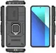 Xiaomi Redmi Note 13 4G Hoesje met Camera Slider en Kickstand Ring Zwart afbeelding 9