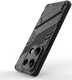 Xiaomi Redmi Note 13 Pro 4G Hoesje Shockproof Kickstand Back Cover Zwart afbeelding 3