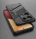 Xiaomi Redmi Note 13 Pro 4G Hoesje Shockproof Kickstand Back Cover Zwart afbeelding 5