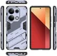Xiaomi Redmi Note 13 Pro 4G Hoesje Shockproof Kickstand Back Cover Blauw afbeelding 7