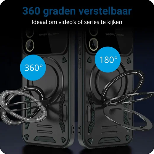 Samsung Galaxy A35 Hoesje met MagSafe Kickstand Back Cover Roze afbeelding 4