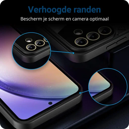 Samsung Galaxy A35 Hoesje met MagSafe Kickstand Back Cover Roze afbeelding 2