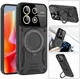 Xiaomi Redmi Note 13 Pro 5G / Poco X6 Hoesje MagSafe Kickstand Back Cover Blauw afbeelding 2