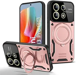 Xiaomi Redmi Note 13 Pro 5G / Poco X6 Hoesje MagSafe Kickstand Back Cover Roze afbeelding