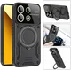 Xiaomi Redmi Note 13 5G Hoesje met MagSafe Kickstand Back Cover Zwart afbeelding 2