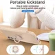 Samsung Galaxy A35 Hoesje Siliconen Kickstand Roze + Tempered Glass afbeelding 4