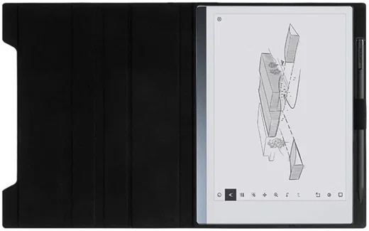 ReMarkable 2 Hoes Book Case met Pen Houder Zwart afbeelding 2