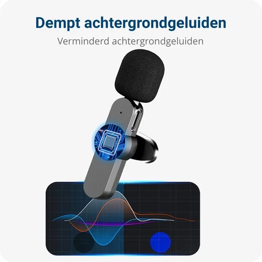 Mini Draadloze Microfoon voor iPhone / iPad - Transmitter & Receiver Lightning afbeelding 4