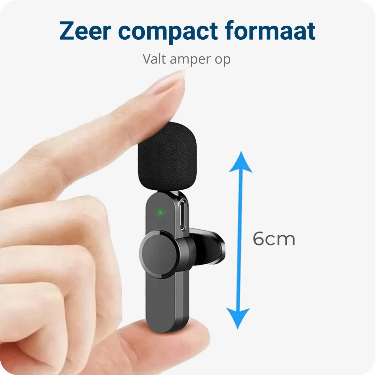 Mini Draadloze Microfoon voor iPhone / iPad - Transmitter & Receiver Lightning afbeelding 7