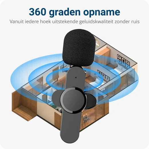 Mini Draadloze Microfoon voor iPhone / iPad - Transmitter & Receiver Lightning afbeelding 8