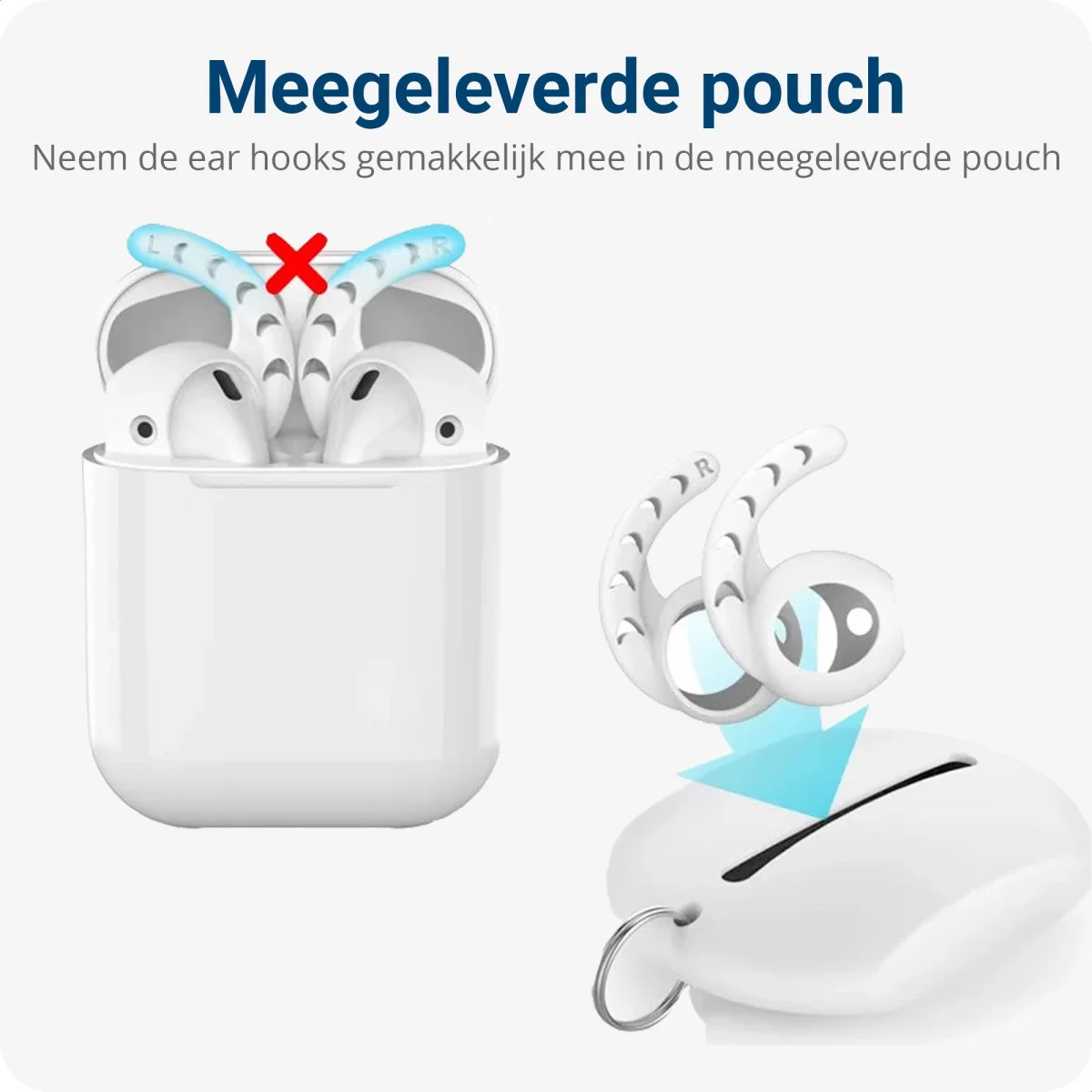 Apple AirPods (1 & 2) Oorhaken voor Sporten zoals Hardlopen (3-Pack) afbeelding 8