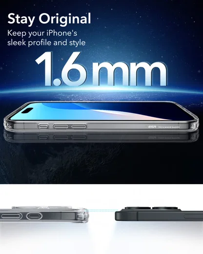 ESR Classic Hybrid Apple iPhone 16 Plus Hoesje MagSafe Transparant afbeelding 8