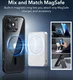 ESR Classic Hybrid Apple iPhone 16 Plus Hoesje MagSafe Transparant Zwart afbeelding 2
