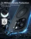 ESR Classic Hybrid Apple iPhone 16 Pro Hoesje MagSafe Frosted Zwart afbeelding 2